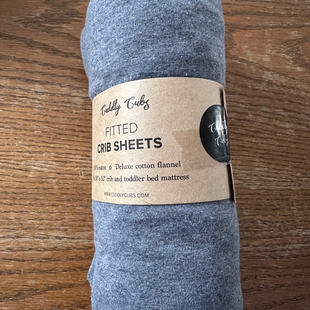 Fitted Crib Sheet, Cotton Crib Sheet, Cotton Fitted Sheet, Cuddly Cubs Crib